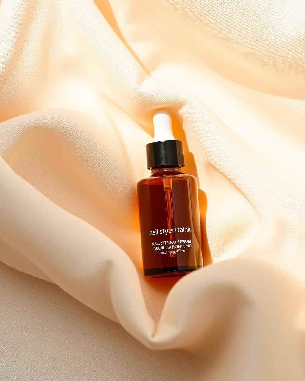 Amber serum bottle for nail recovery